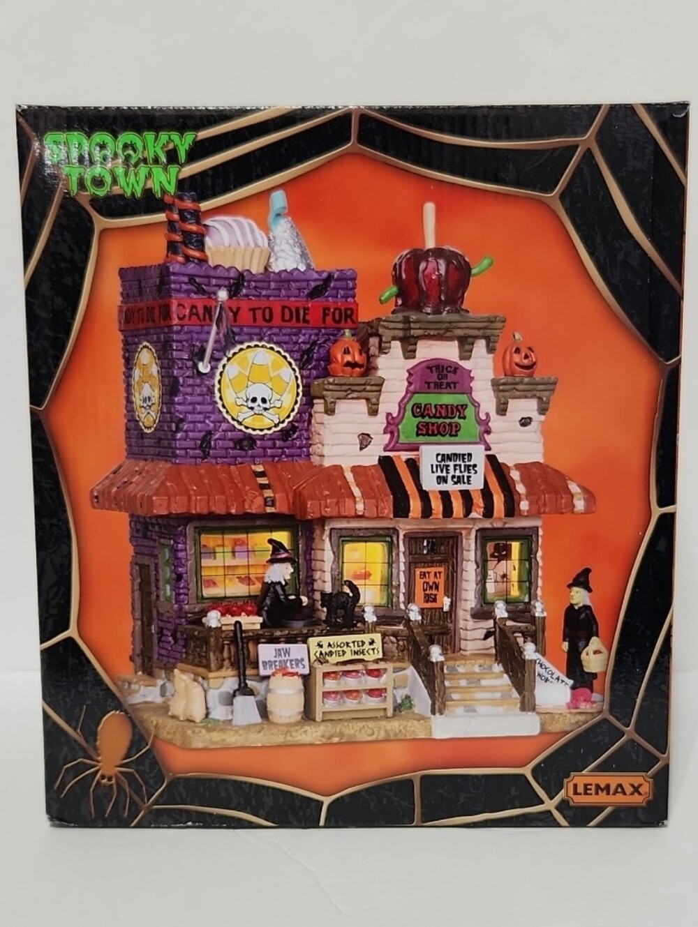 2012 Lemax Spooky Town Trick Or Treat Candy Shop Halloween Village In Box #25328